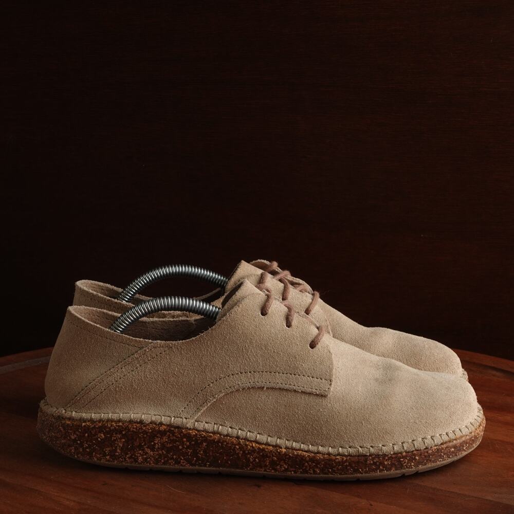 Birkenstock Shoes WMS SZ EU 38 US 7 Beige Gary Suede Granola Boho Preppy Comfort